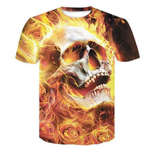 Load image into Gallery viewer, Cloudstyle 2019 Skull 3D Tshirts Men Women Angel Demon War 3D Print Short Sleeve Tees Shirts Streetwear Summer Top Plus Size 5XL