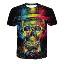 Load image into Gallery viewer, Cloudstyle 2019 Skull 3D Tshirts Men Women Angel Demon War 3D Print Short Sleeve Tees Shirts Streetwear Summer Top Plus Size 5XL