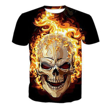 Load image into Gallery viewer, Cloudstyle 2019 Skull 3D Tshirts Men Women Angel Demon War 3D Print Short Sleeve Tees Shirts Streetwear Summer Top Plus Size 5XL