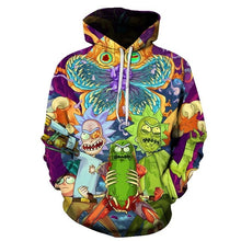 Load image into Gallery viewer, BIAOLUN 2019 Rick and Morty Jumper Fashion 3D Hoodies Creative Harajuku Galaxy Printing Casual Hoody Funny Sweatshirt Size S-6XL