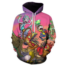 Load image into Gallery viewer, BIAOLUN 2019 Rick and Morty Jumper Fashion 3D Hoodies Creative Harajuku Galaxy Printing Casual Hoody Funny Sweatshirt Size S-6XL