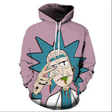 Load image into Gallery viewer, BIAOLUN 2019 Rick and Morty Jumper Fashion 3D Hoodies Creative Harajuku Galaxy Printing Casual Hoody Funny Sweatshirt Size S-6XL