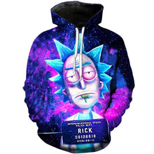 Load image into Gallery viewer, BIAOLUN 2019 Rick and Morty Jumper Fashion 3D Hoodies Creative Harajuku Galaxy Printing Casual Hoody Funny Sweatshirt Size S-6XL