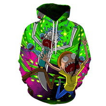 Load image into Gallery viewer, BIAOLUN 2019 Rick and Morty Jumper Fashion 3D Hoodies Creative Harajuku Galaxy Printing Casual Hoody Funny Sweatshirt Size S-6XL
