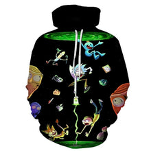 Load image into Gallery viewer, BIAOLUN 2019 Rick and Morty Jumper Fashion 3D Hoodies Creative Harajuku Galaxy Printing Casual Hoody Funny Sweatshirt Size S-6XL